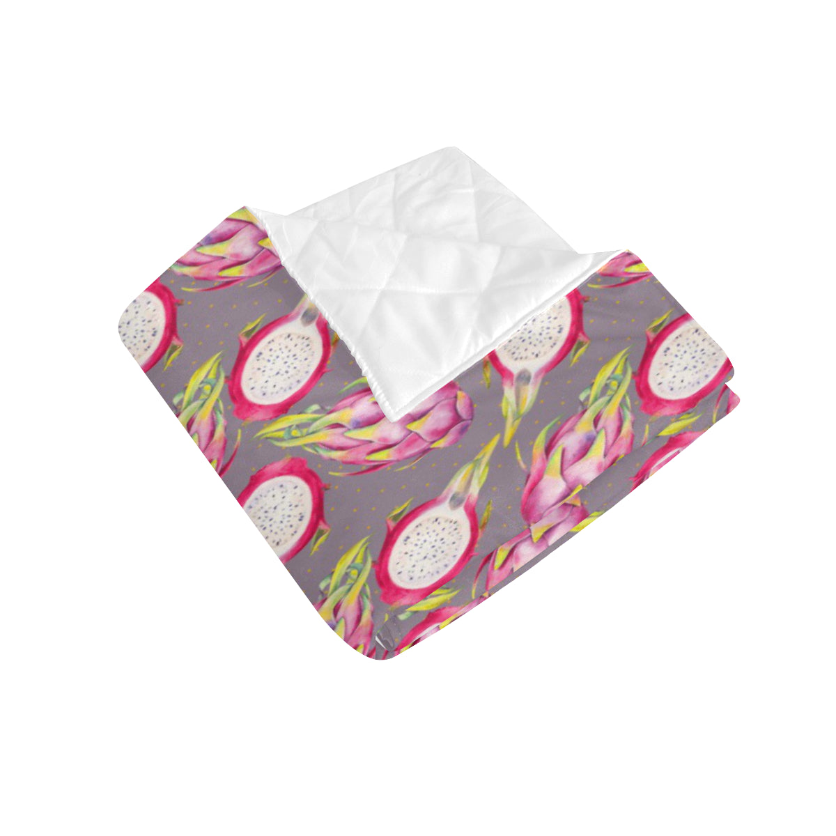 Dragonfruit Pattern Print Design DF03 Premium Quilt