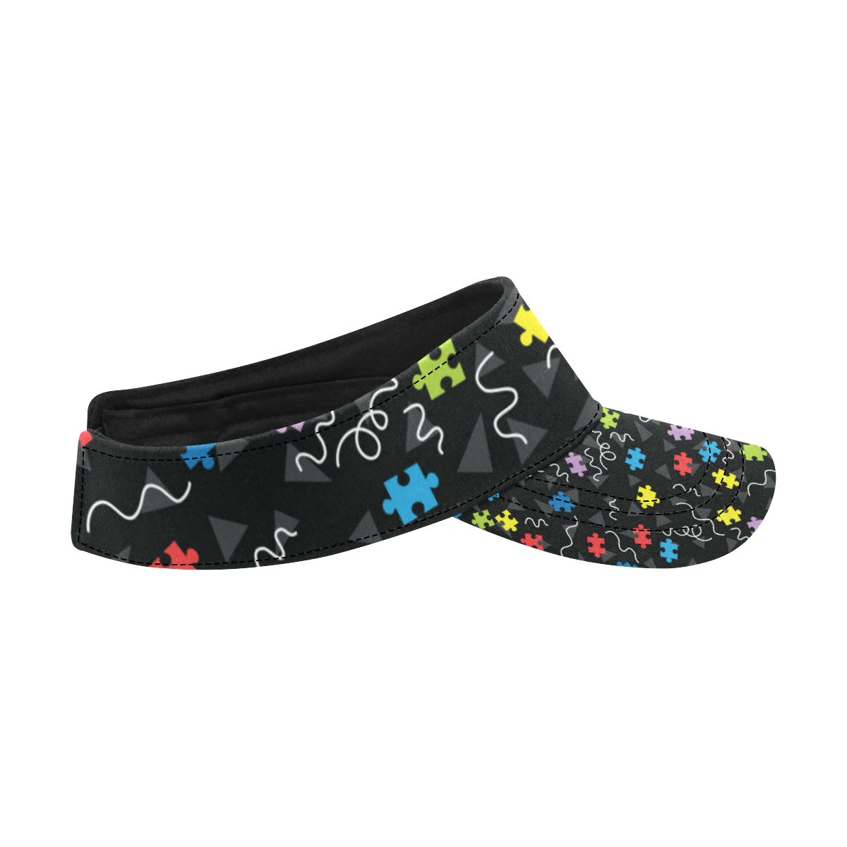 Autism Awareness Pattern Print Design 01 Unisex Sun Visor
