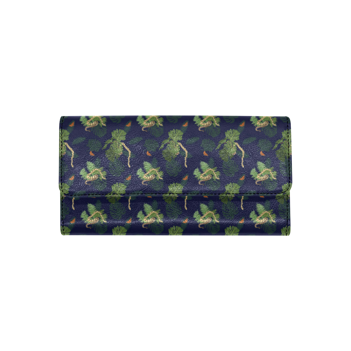 Boa Pattern Print Design 02 Women's Trifold Wallet