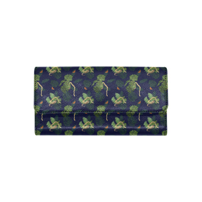 Boa Pattern Print Design 02 Women's Trifold Wallet