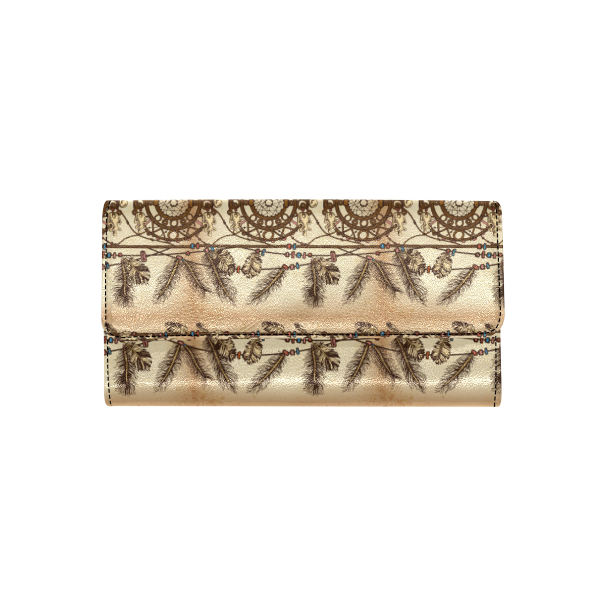 Dream catcher vintage native Women's Trifold Wallet