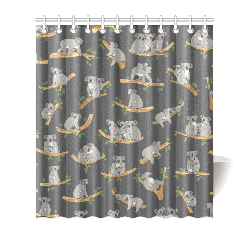 Koala Pattern Print Design 07 Shower Curtain
