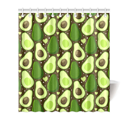Avocado Pattern Print Design AC04 Shower Curtain