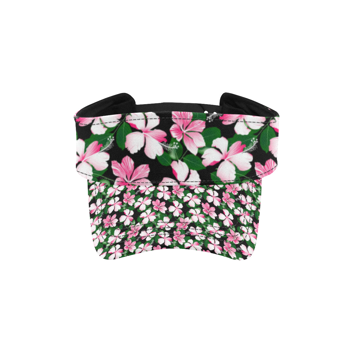 Hibiscus Pink Flower Hawaiian Print Unisex Sun Visor