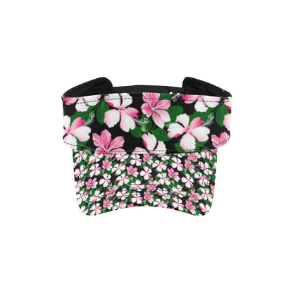 Hibiscus Pink Flower Hawaiian Print Unisex Sun Visor