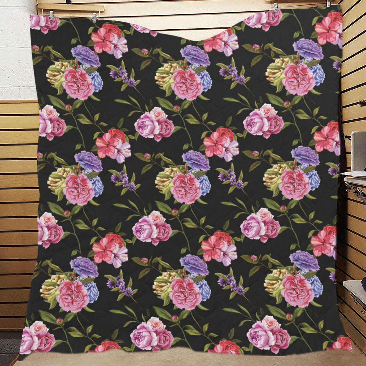 Carnations Pattern Print Design CN05 Premium Quilt