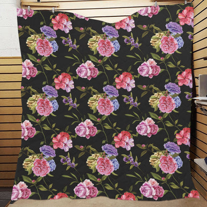 Carnations Pattern Print Design CN05 Premium Quilt