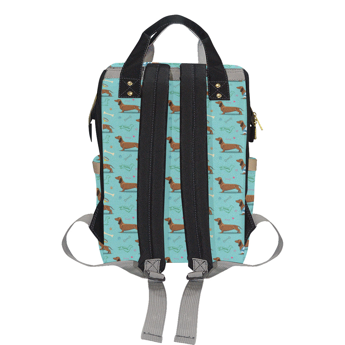 Dachshund Paw Decorative Print Pattern Diaper Bag Backpack