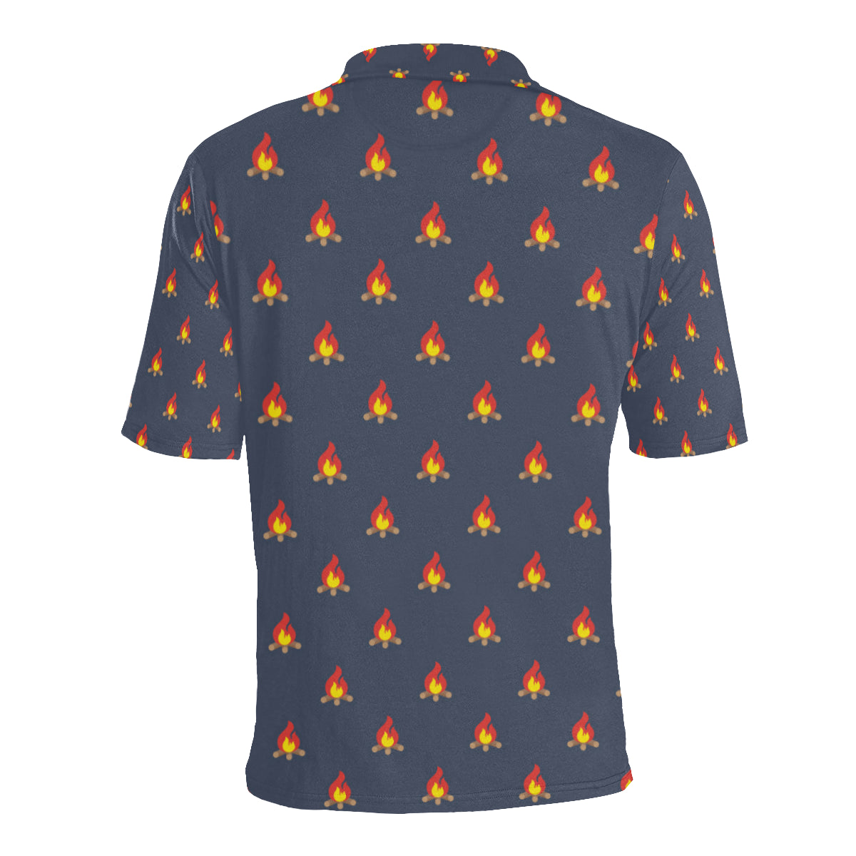 Campfire Pattern Print Design 02 Men Polo Shirt