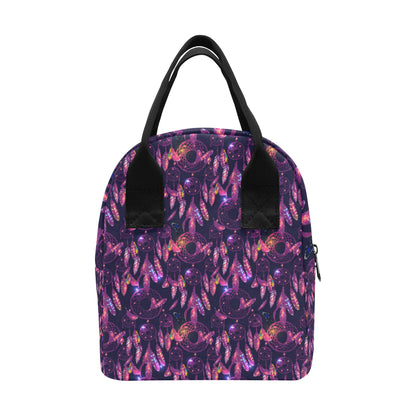Dream catcher neon Insulated Lunch Bag