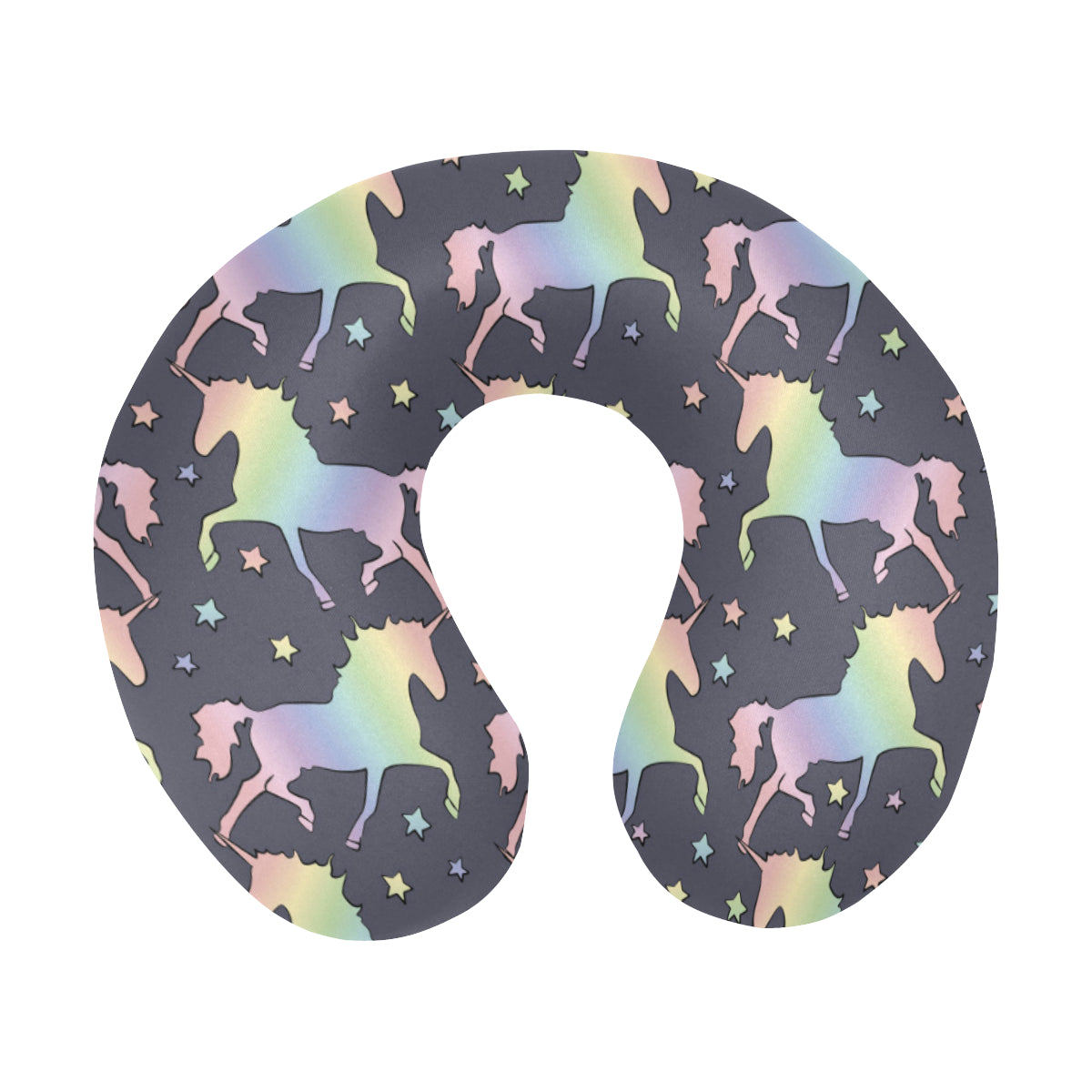 Rainbow Pattern Print Design A05 U-Shaped Travel Neck Pillow