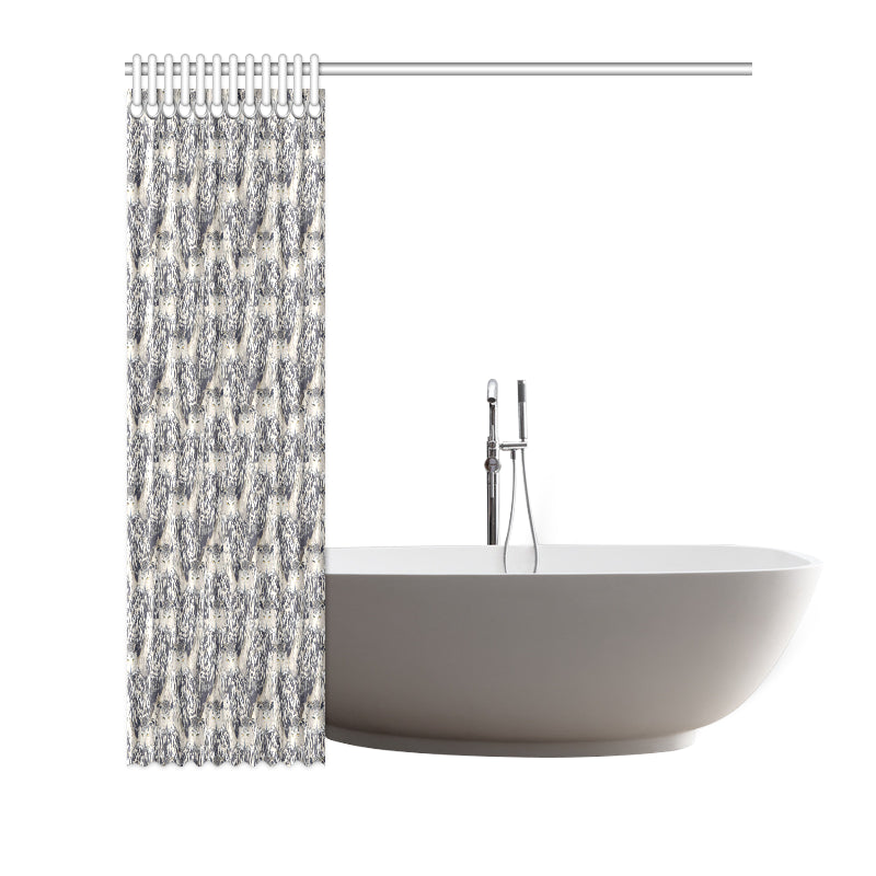 Owl Realistic Themed Design Print Shower Curtain