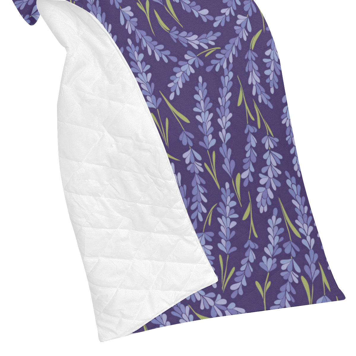 Lavender Pattern Print Design 03 Premium Quilt
