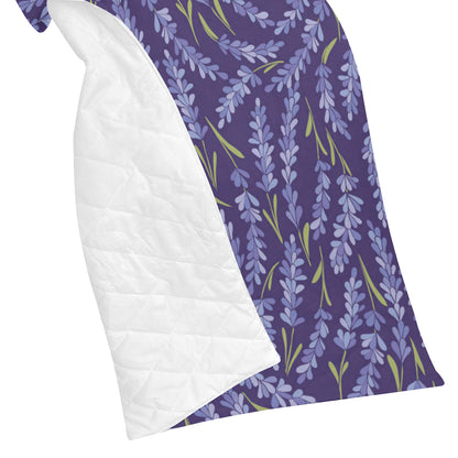 Lavender Pattern Print Design 03 Premium Quilt