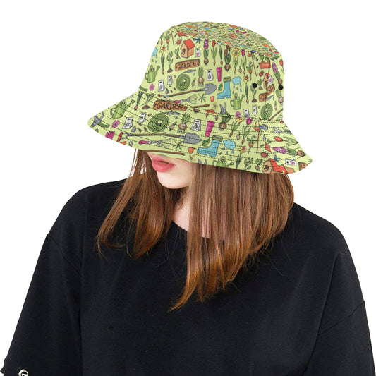 Gardening Pattern Print Design G02 Unisex Bucket Hat
