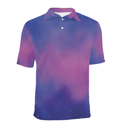 Nebula Pattern Print Design A05 Men Polo Shirt