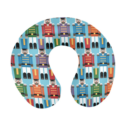 Nutcracker Pattern Print Design A02 U-Shaped Travel Neck Pillow