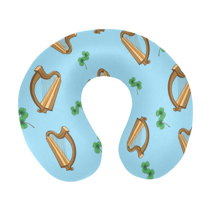 Harp Pattern Print Design 01 U-Shaped Travel Neck Pillow