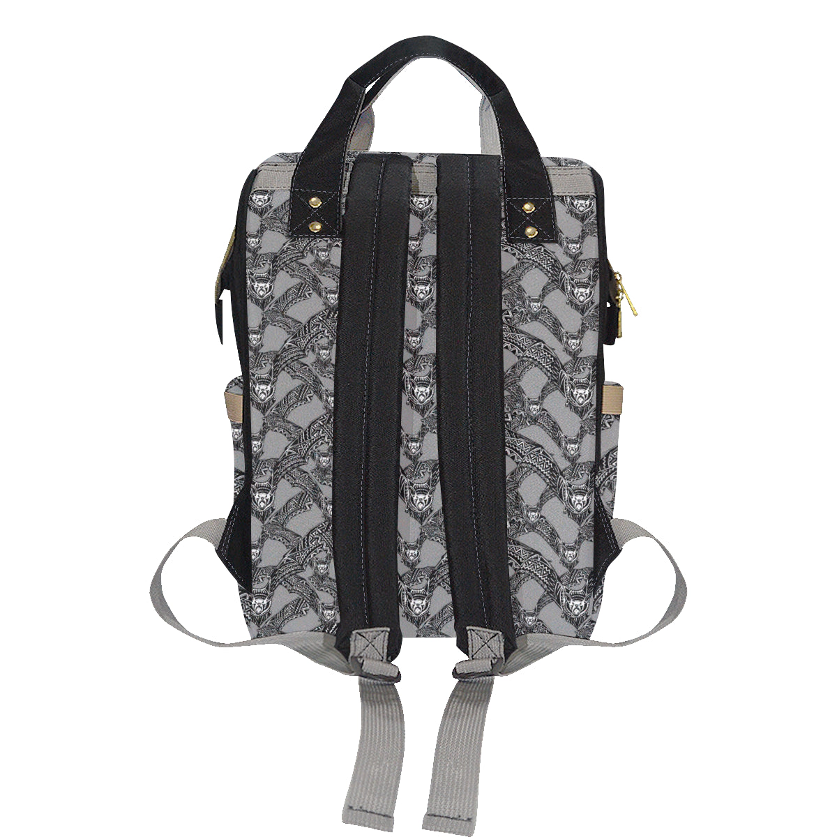 Bat Pattern Print Design 04 Diaper Bag Backpack