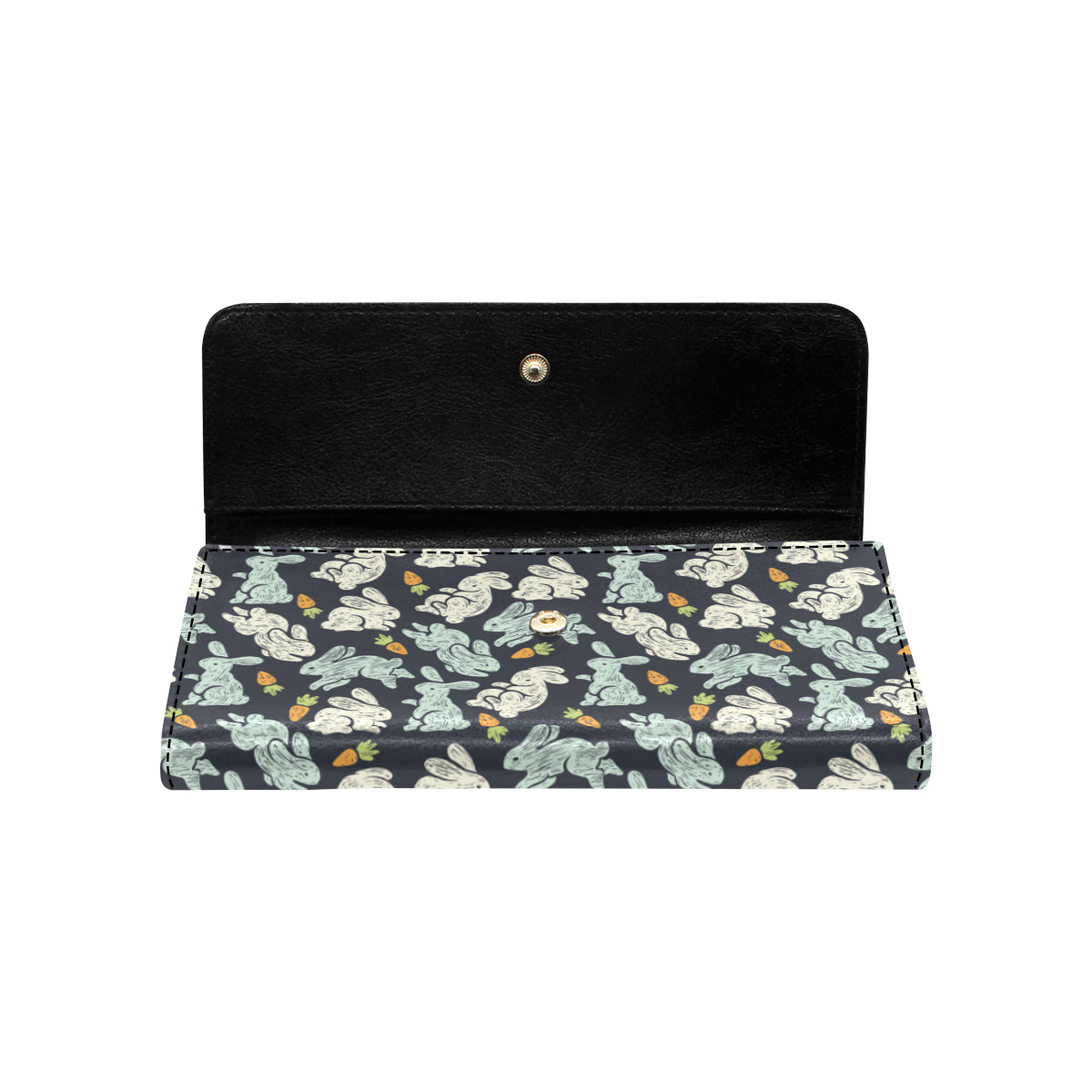 Bunny Pattern Print Design 04 Women's Trifold Wallet