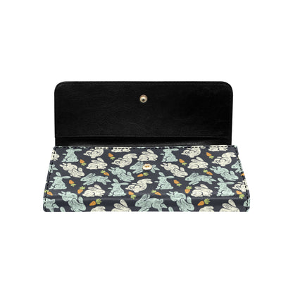 Bunny Pattern Print Design 04 Women's Trifold Wallet