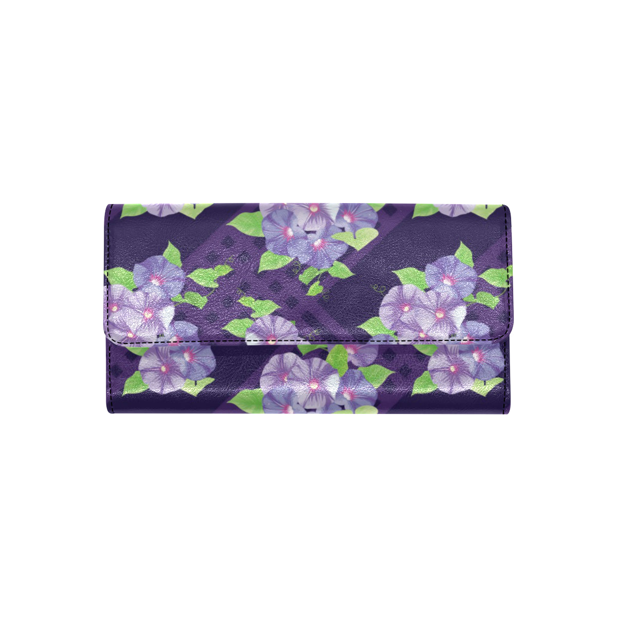 Morning Glory Pattern Print Design MG03 Women's Trifold Wallet