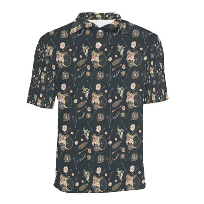 Bohemian Pattern Print Design 09 Men Polo Shirt