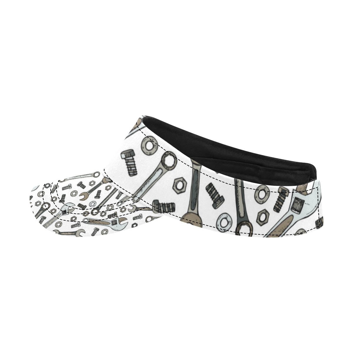 Mechanic Pattern Print Design 03 Unisex Sun Visor
