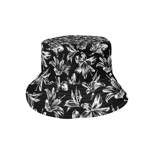 Amaryllis Pattern Print Design AL04 Unisex Bucket Hat