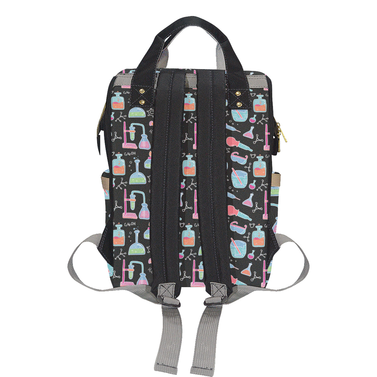 Chemical Pattern Print Design 06 Diaper Bag Backpack