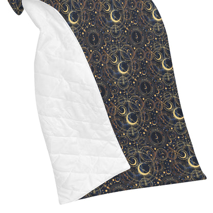 Celestial Pattern Print Design 04 Premium Quilt