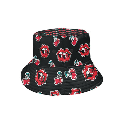 Cherry Pattern Print Design CH04 Unisex Bucket Hat