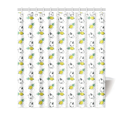 Bull Terriers Pattern Print Design 05 Shower Curtain