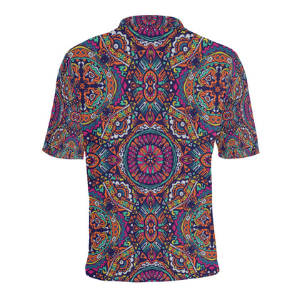 Boho Pattern Print Design 06 Men Polo Shirt