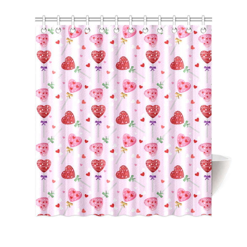 Lollipop Pattern Print Design LL07 Shower Curtain