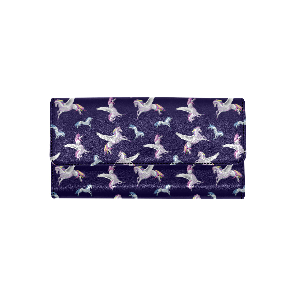 Pegasus Pattern Print Design 02 Women's Trifold Wallet