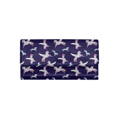 Pegasus Pattern Print Design 02 Women's Trifold Wallet