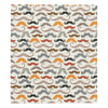 Mustache Pattern Print Design A02 Premium Quilt