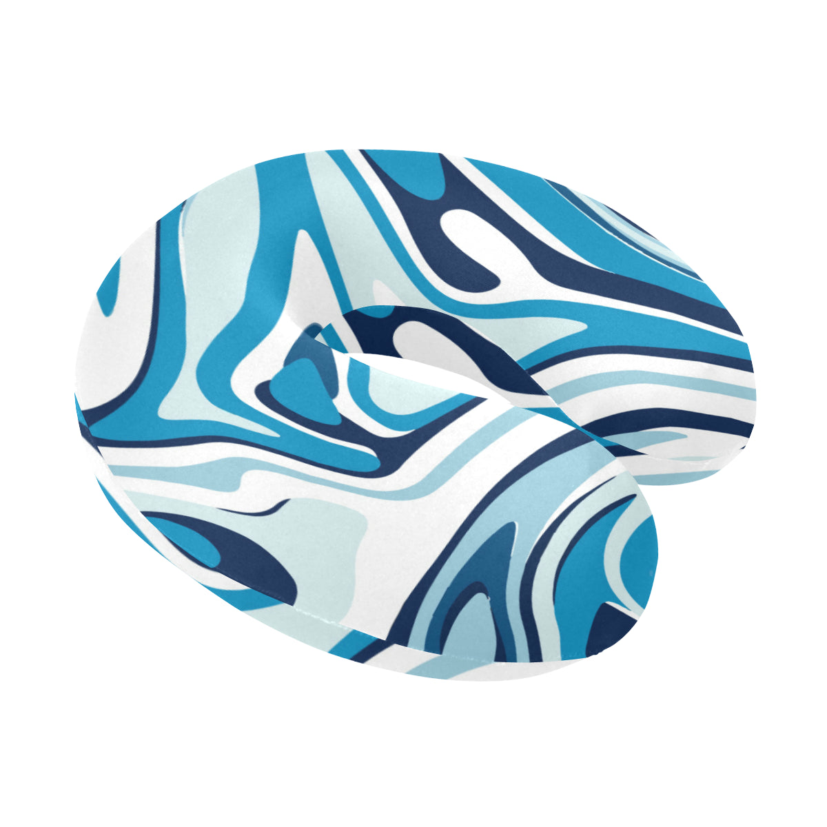 Liquid Pattern Print Design 05 U-Shaped Travel Neck Pillow