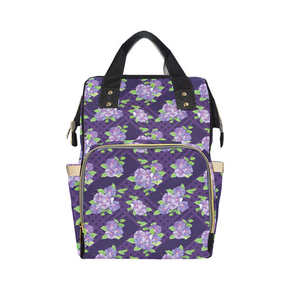 Morning Glory Pattern Print Design MG03 Diaper Bag Backpack