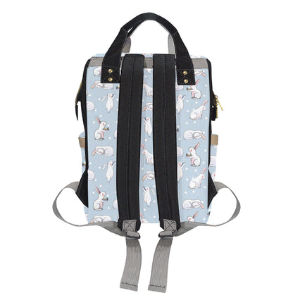 Rabbit Pattern Print Design RB06 Diaper Bag Backpack