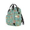 Sea Turtle Pattern Print Design T012 Diaper Bag Backpack