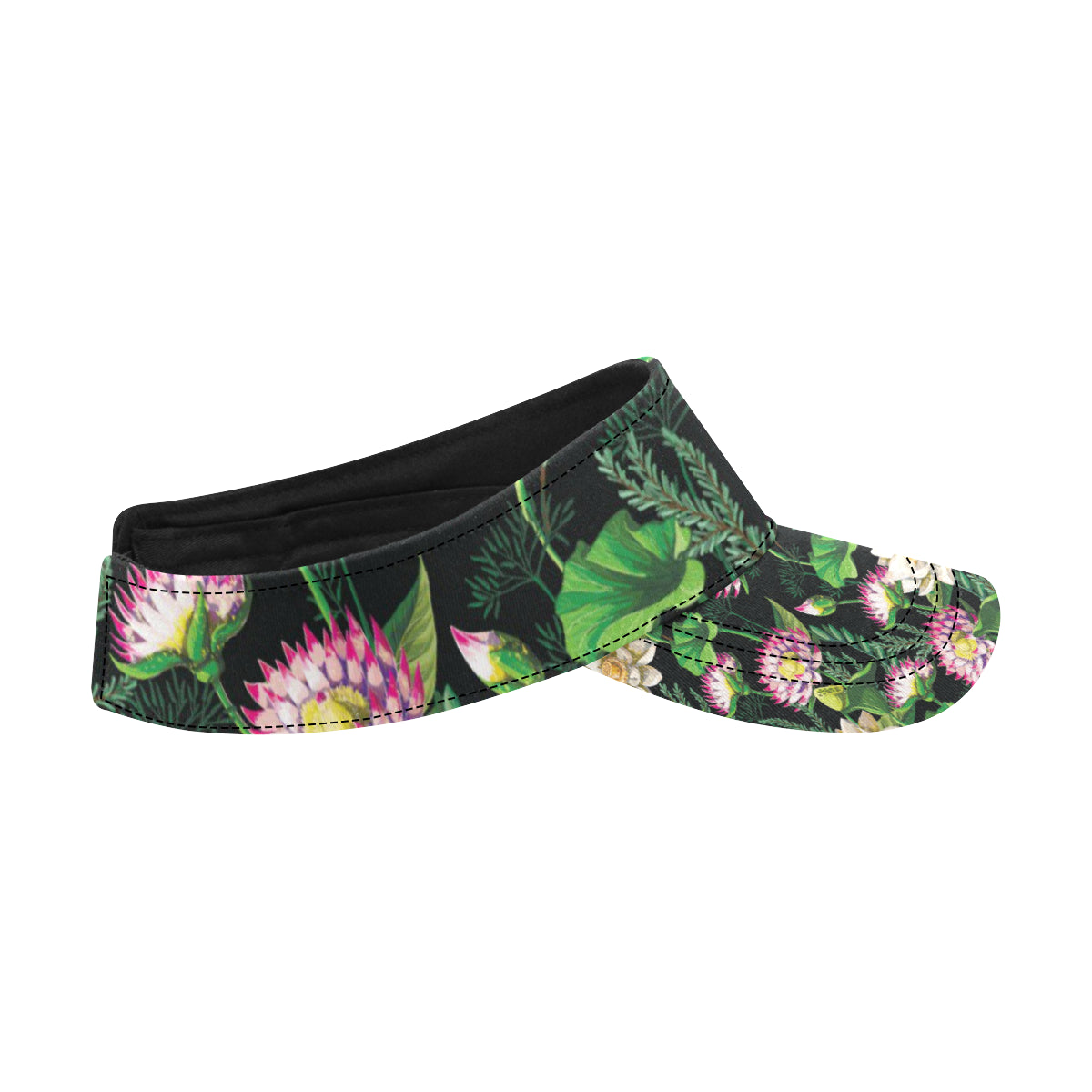 Water Lily Pattern Print Design WL010 Unisex Sun Visor