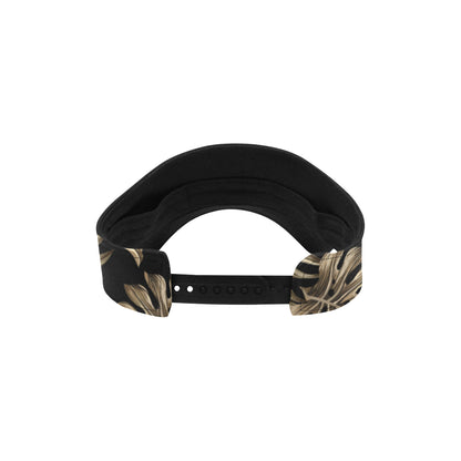 Brown Tropical Palm Leaves Unisex Sun Visor