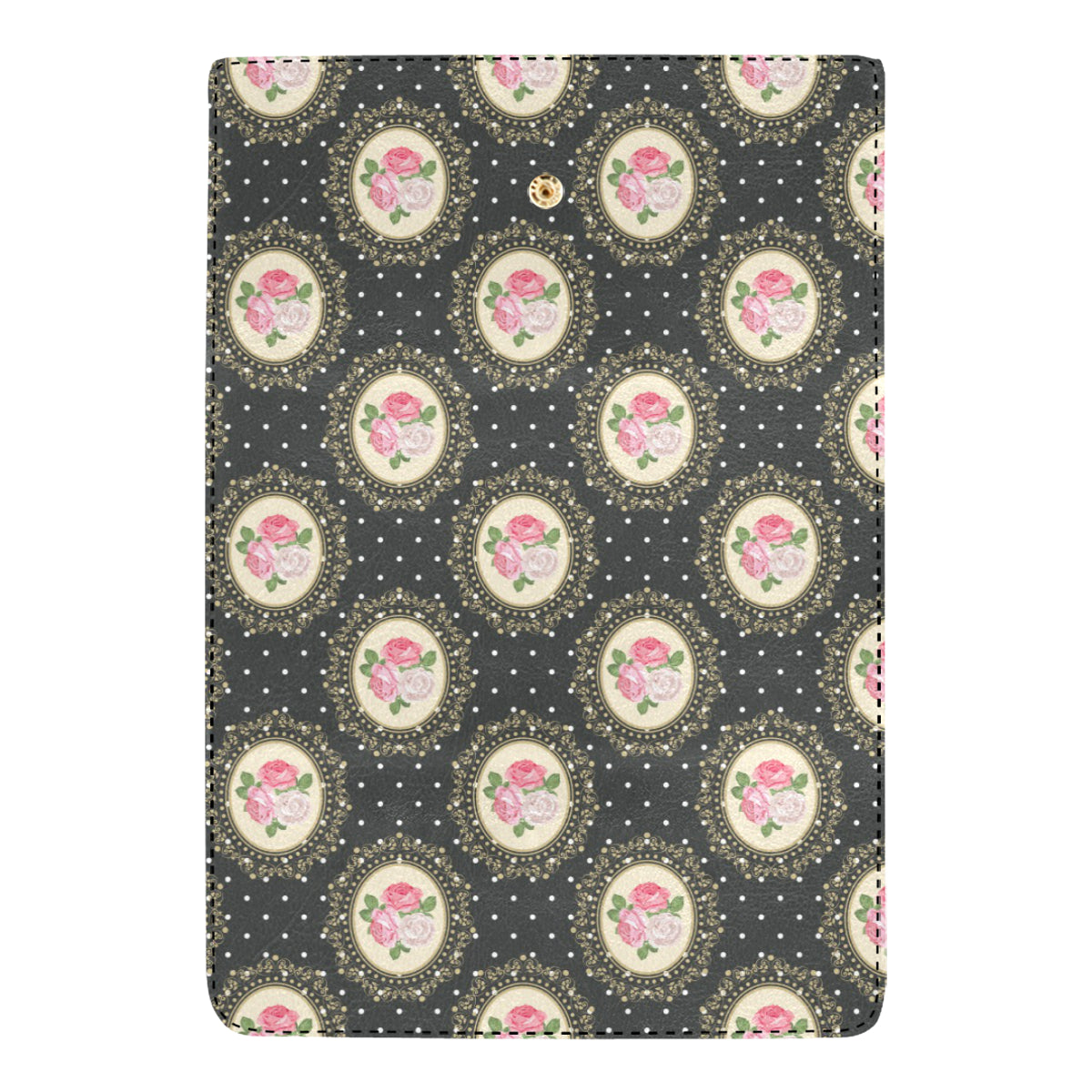 Rose Pattern Print Design RO015 Women's Trifold Wallet