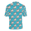 Cow Cute Print Pattern Men Polo Shirt
