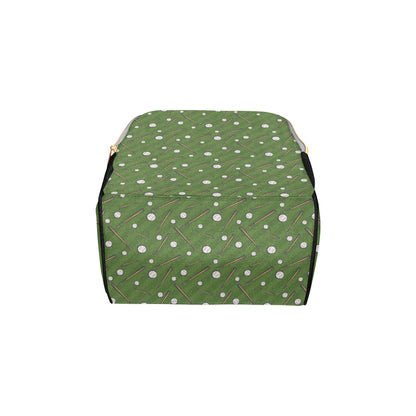 Baseball Pattern Print Design 02 Diaper Bag Backpack