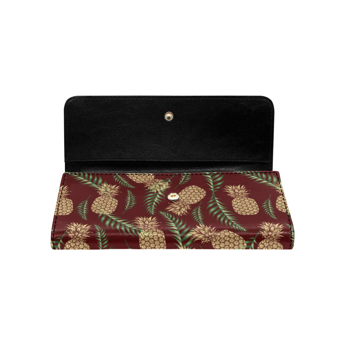 Pineapple Pattern Print Design PP013 Women's Trifold Wallet