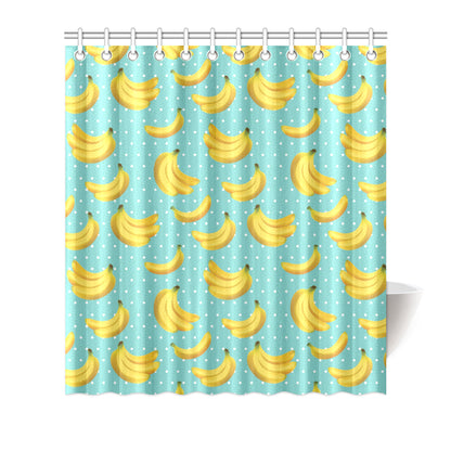 Banana Pattern Print Design BA02 Shower Curtain