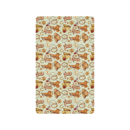 Western Cowboy Design Pattern Rubber Doormat